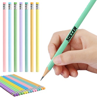 Round Wooded Imported Value Jumbo #2 Graphite Pencil with Eraser