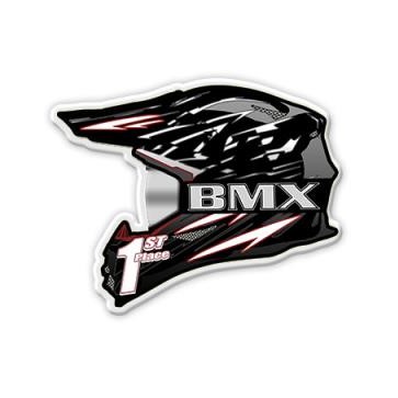 Acrylic Plaque Helmet Shape 8", Clear 1/8Th Inch - Black