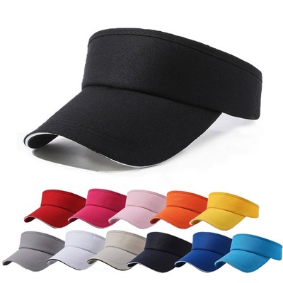 Solid Color Athletic Performance Sun Visor