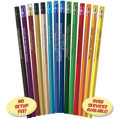 Matte Black Hexagon Pencils with Black Wood