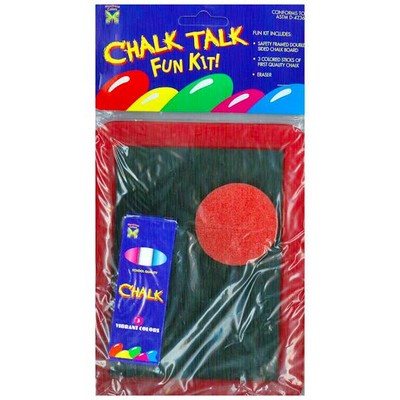 Chalk Talk Fun Kits - Chalkboard, Chalk & Eraser (Case of 72)