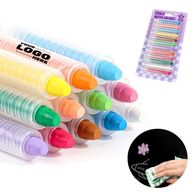 Colorful Dustless Chalk 12 Pcs Set